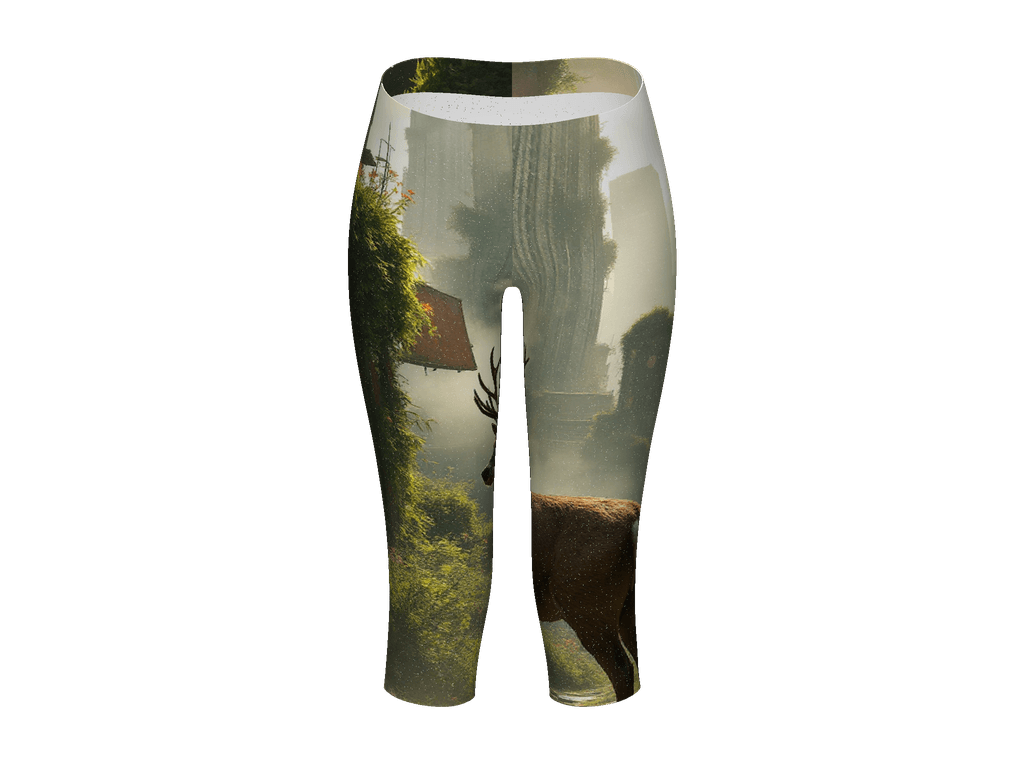 All-Over Print Capri Leggings