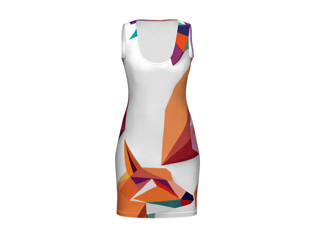 All-Over Print Bodycon Dress