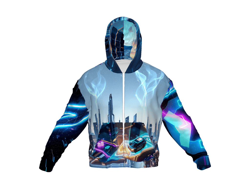 All-Over Print Recycled Unisex Zip Hoodie