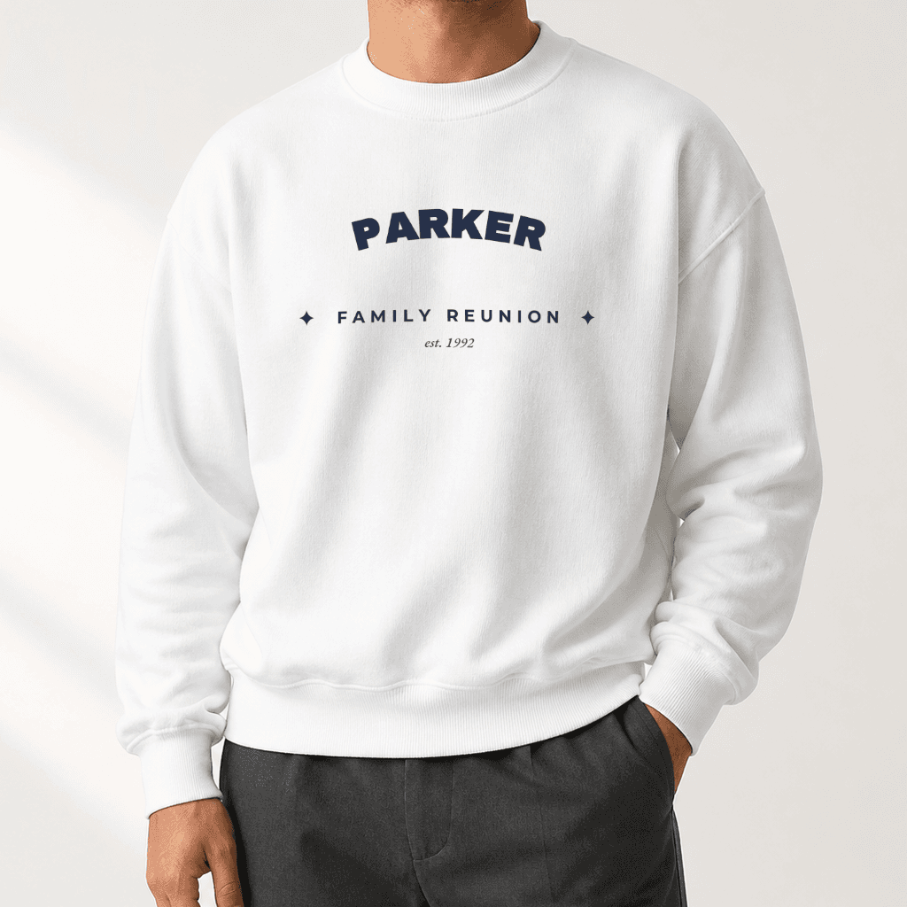 Family Matching Sweatshirt — White