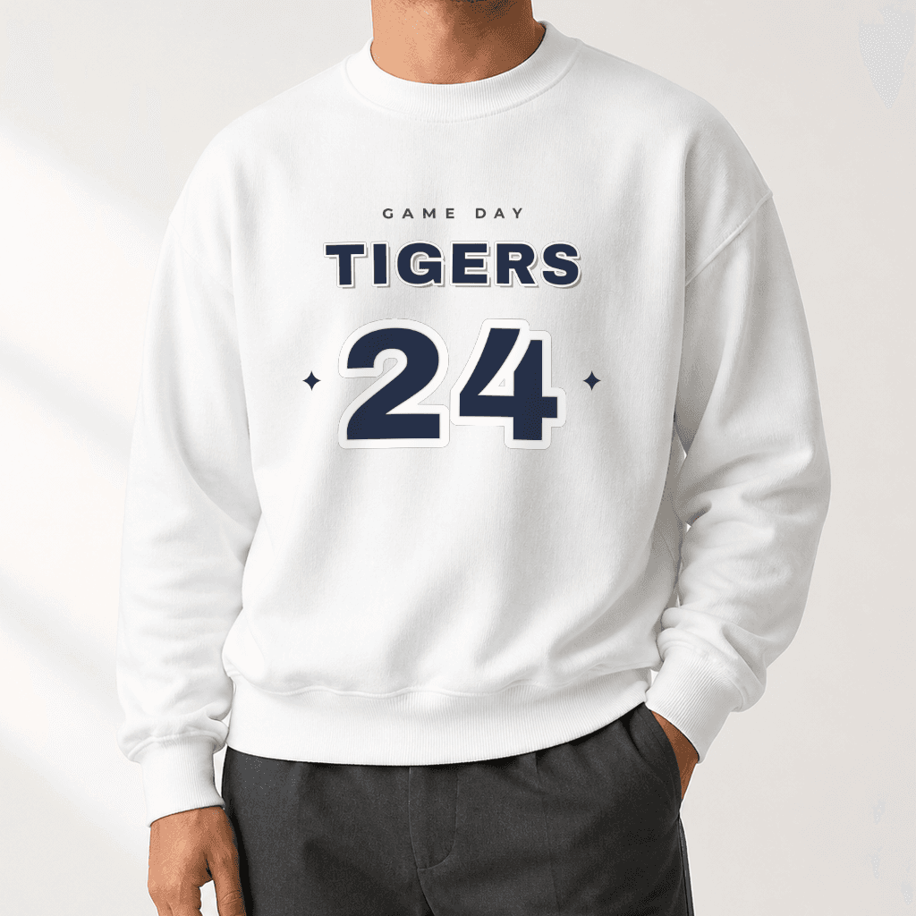 Custom Team Sweatshirt — White