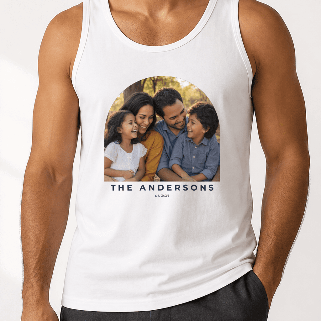Custom Photo Tank Top — White