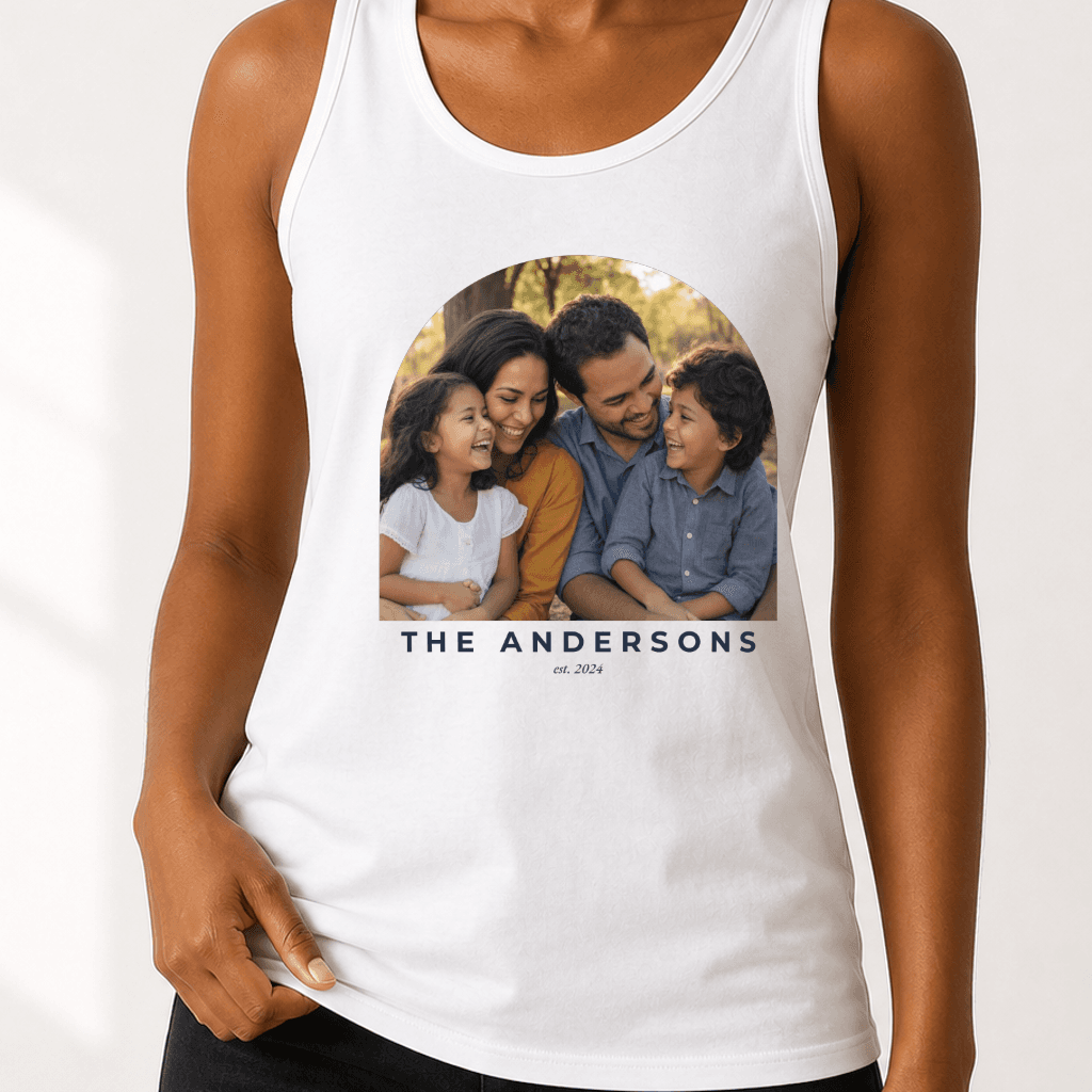 Custom Photo Tank Top, female fit