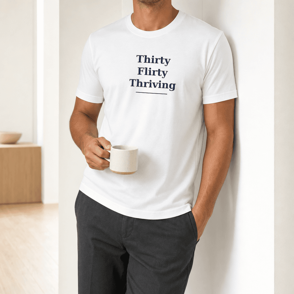 Custom Birthday T-Shirt worn casually
