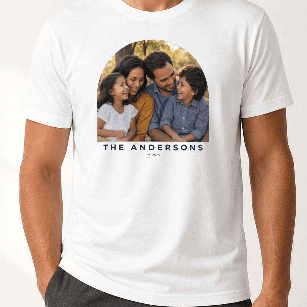 Custom Photo T-Shirt — White