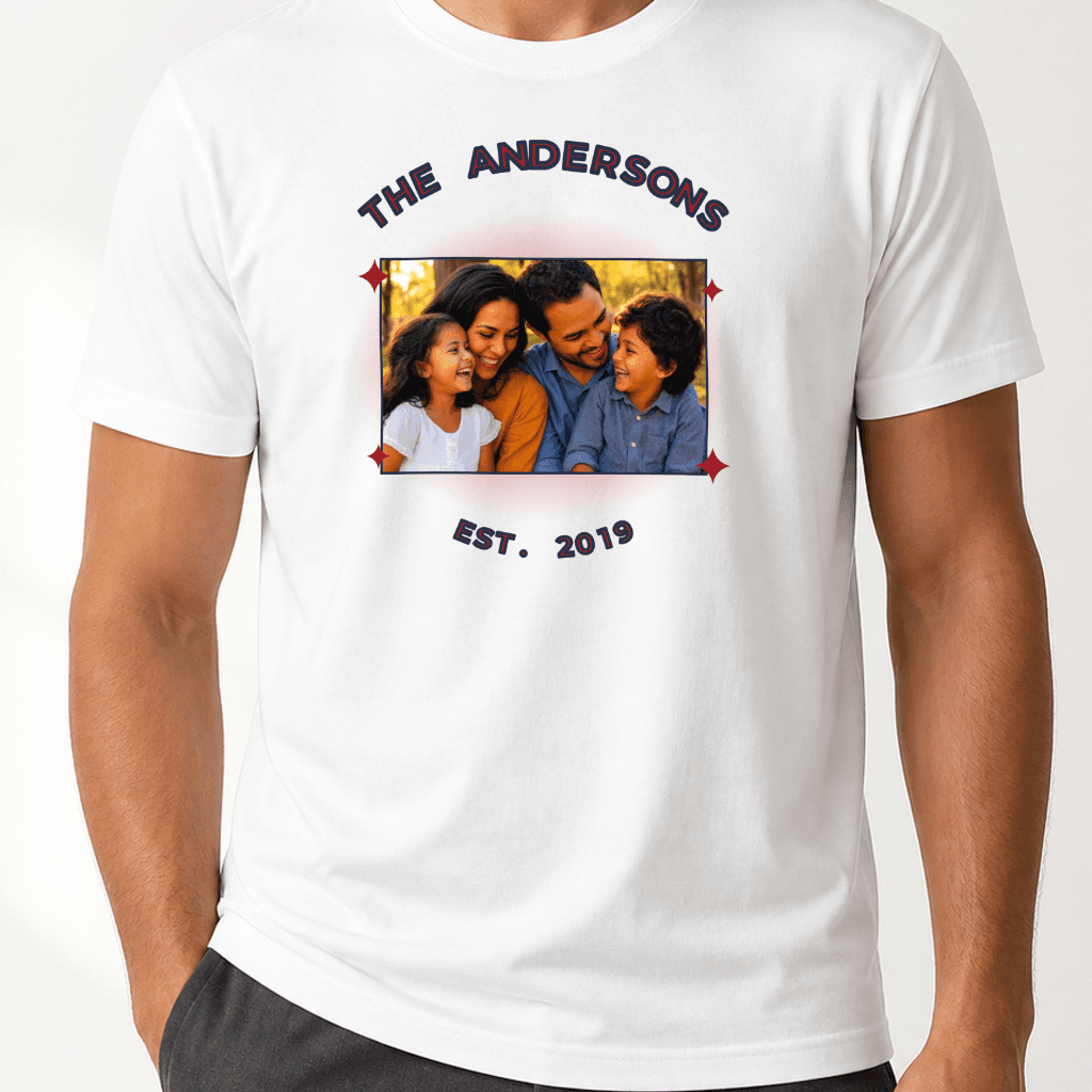 Custom Photo T-Shirt — White
