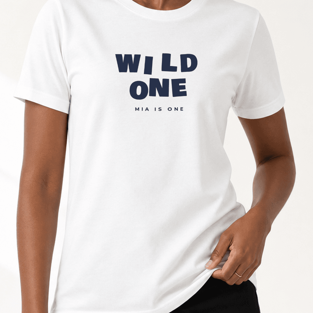 Custom First Birthday T-Shirt, female fit