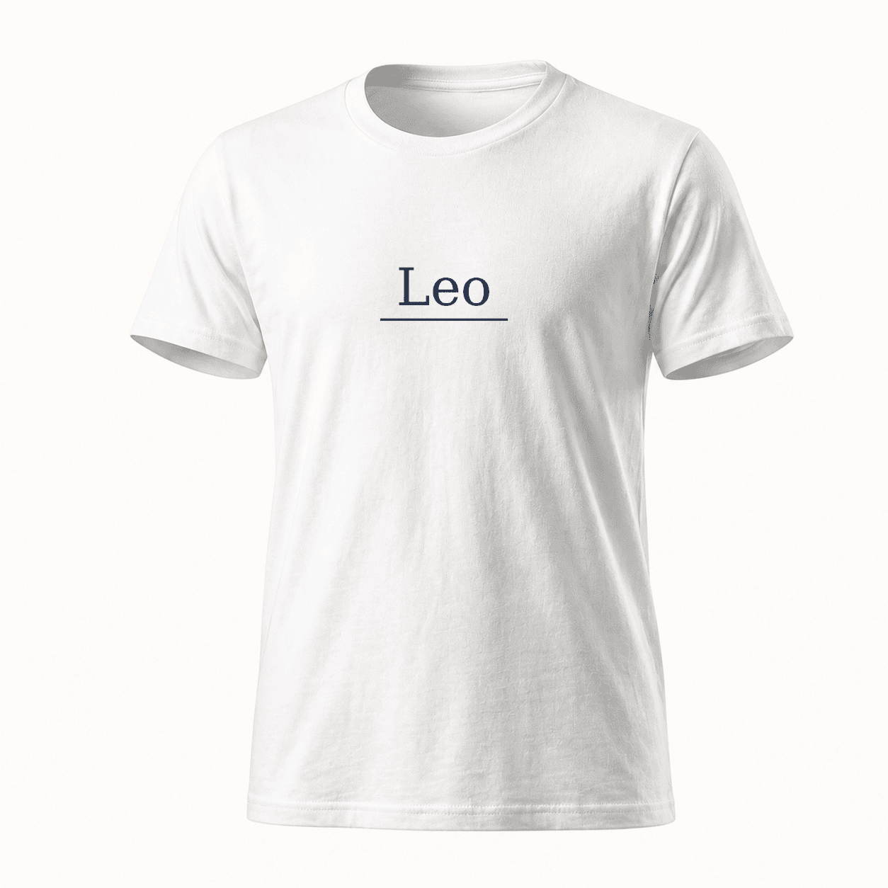 Custom Name Kids T-Shirt flat lay — White