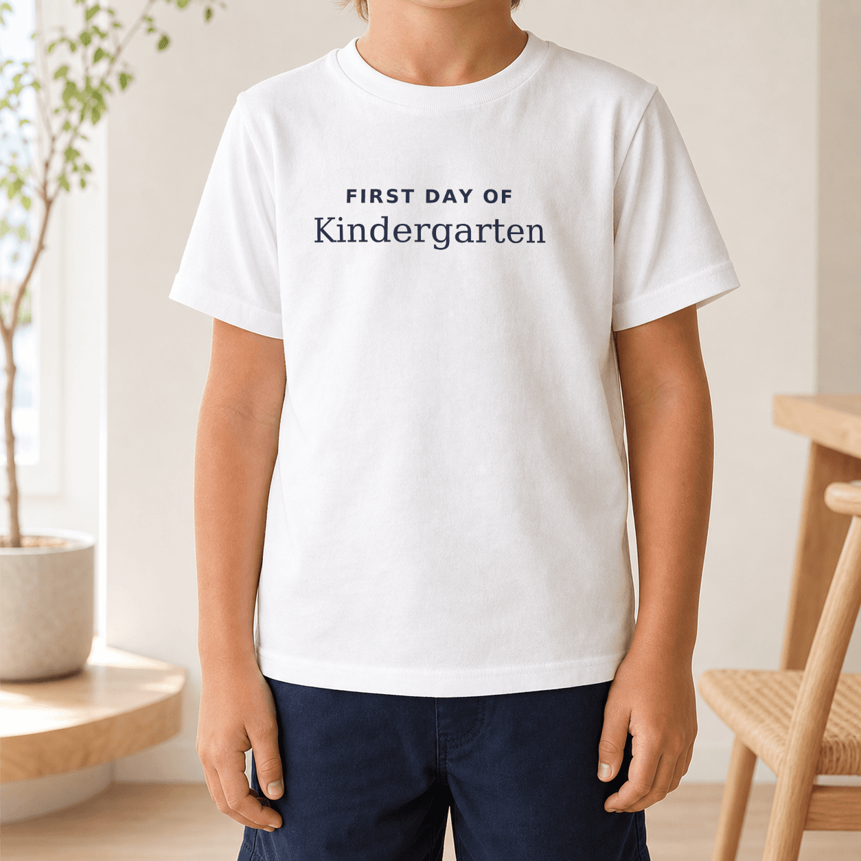 First Day of School Kids T-Shirt worn casually