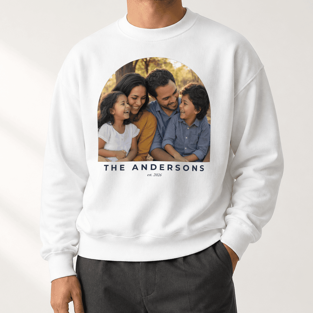 Custom Christmas Sweatshirt — White