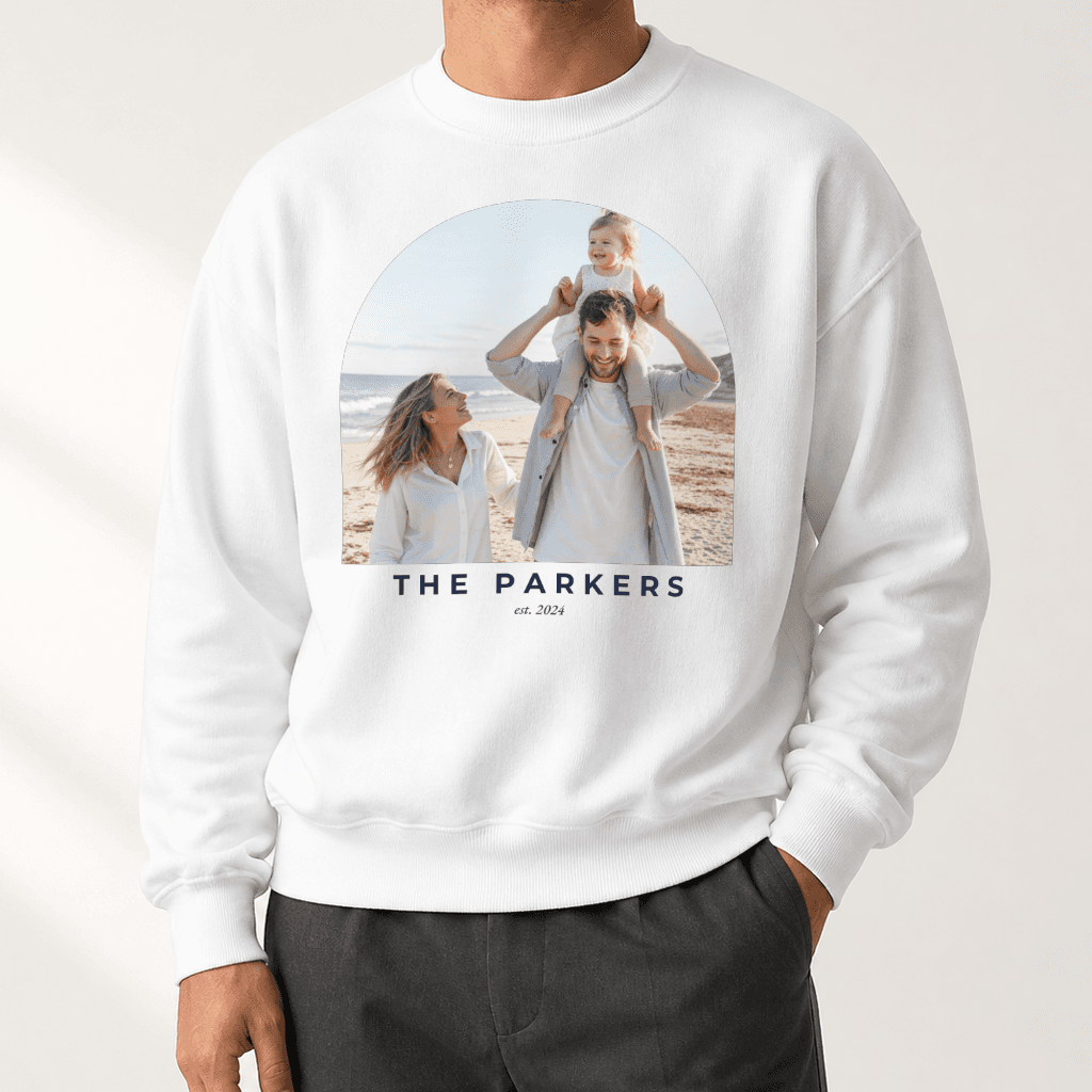 Family Matching Sweatshirt — White