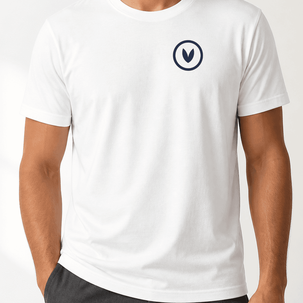 Custom Logo T-Shirt — White