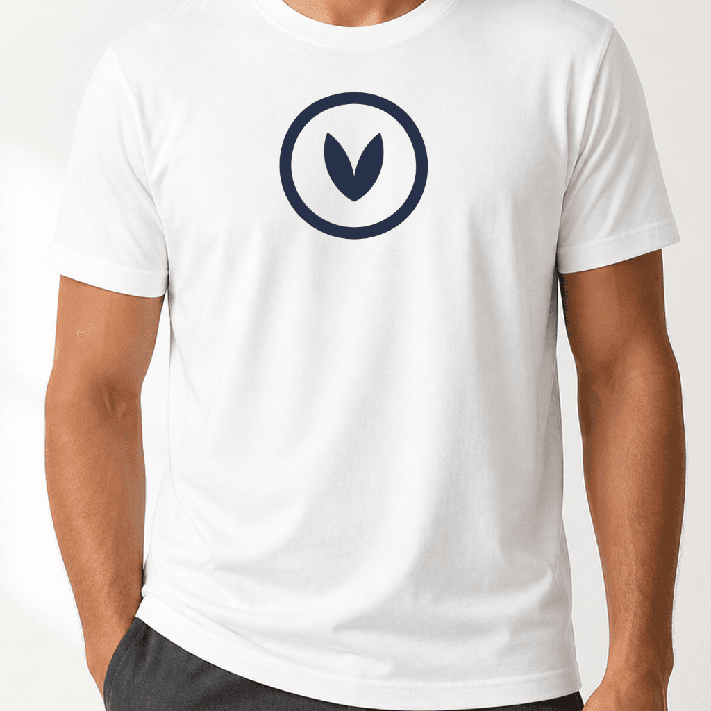 Custom Logo T-Shirt — White