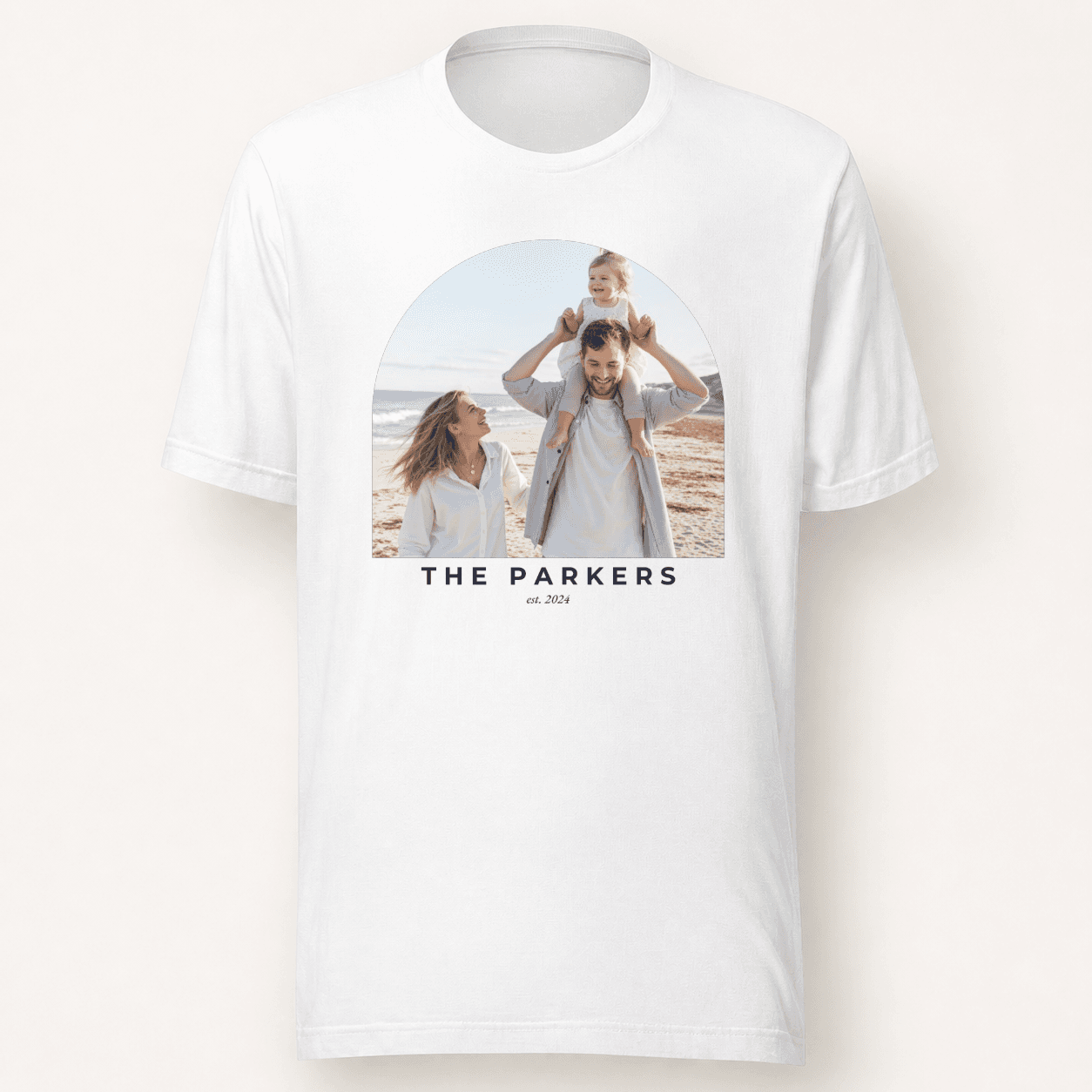 Classic arch example on Family Matching T-Shirt, White