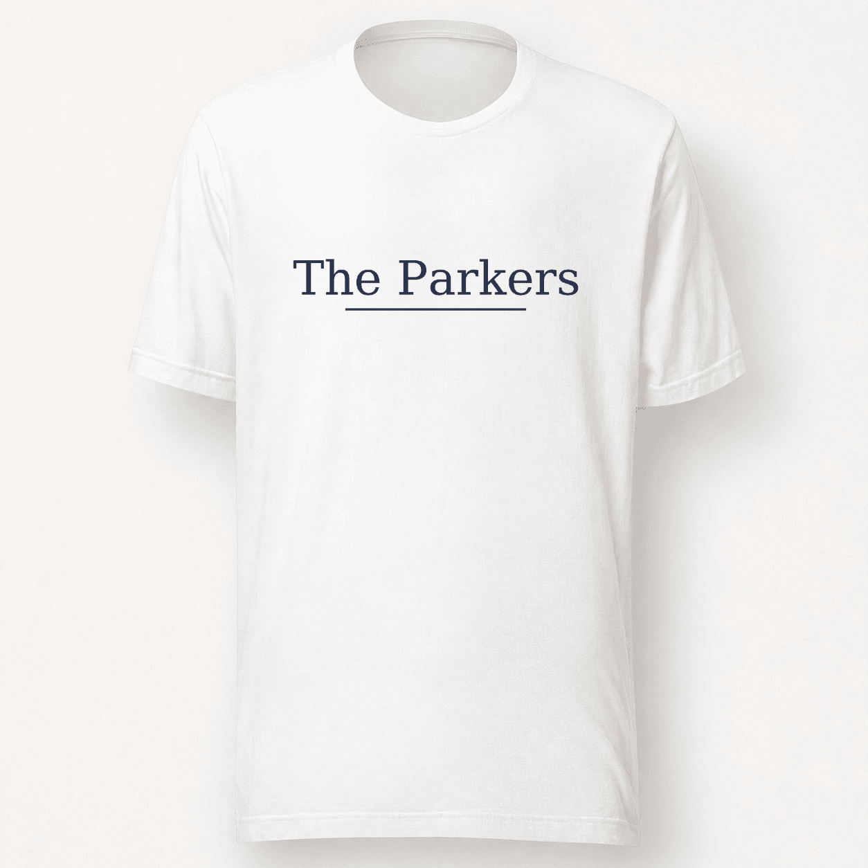 Script example on Family Matching T-Shirt, White