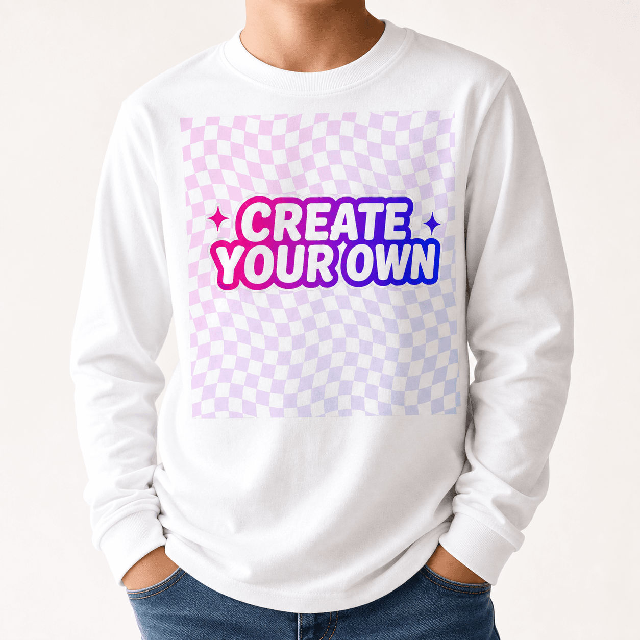 Youth Long Sleeve Tee on model