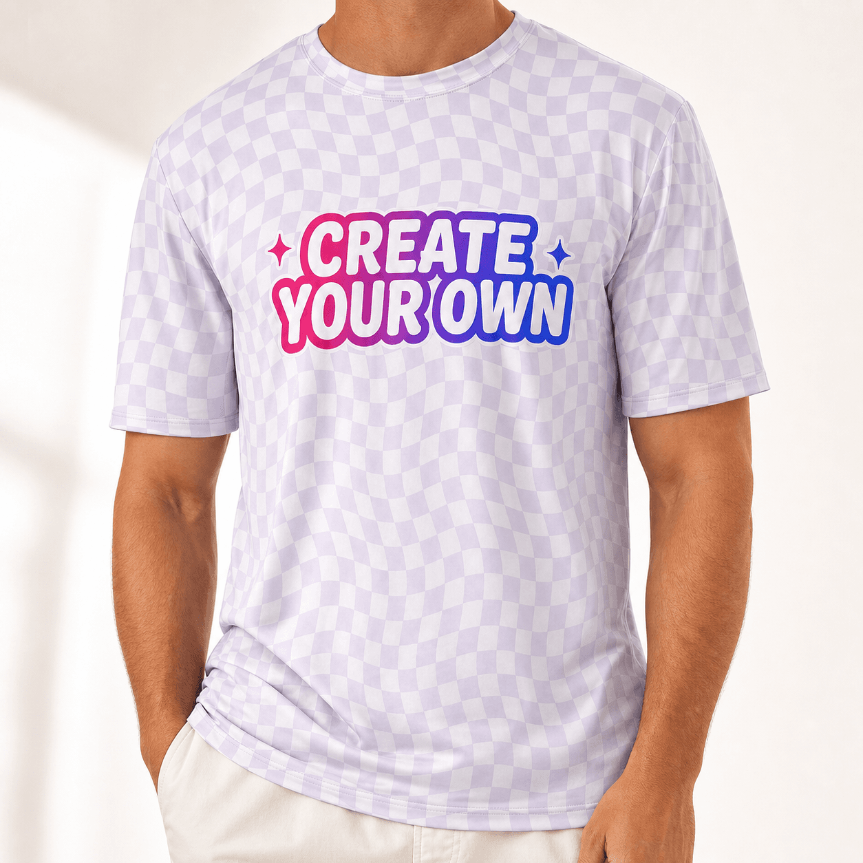 All-Over Print Men's Sports Jersey on model