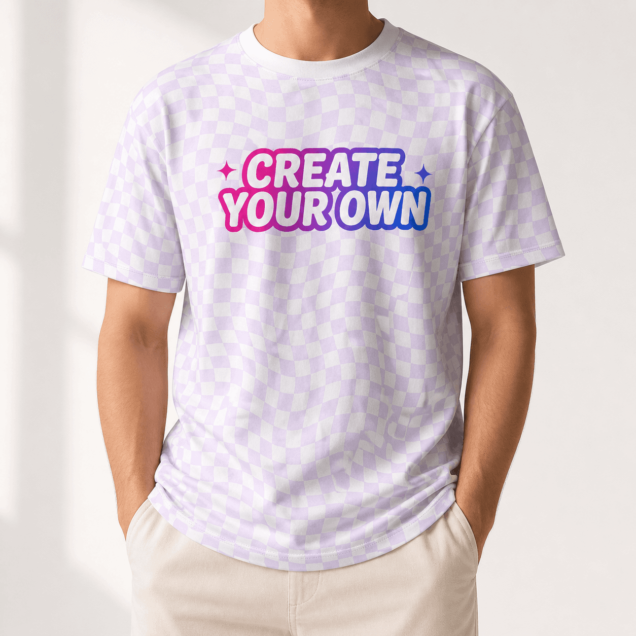 All-Over Print Men's Tee on model