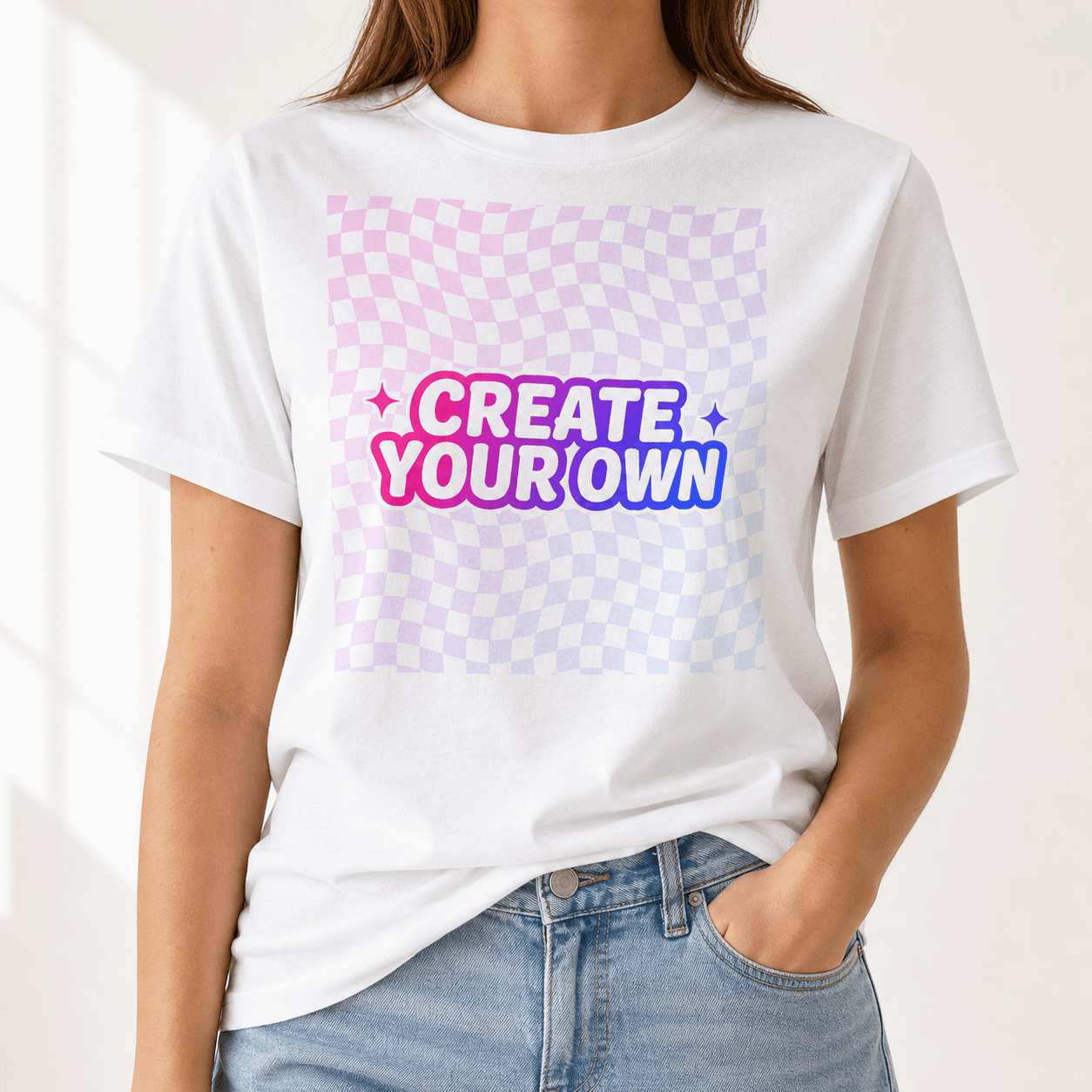 Women's Relaxed Jersey Tee on model