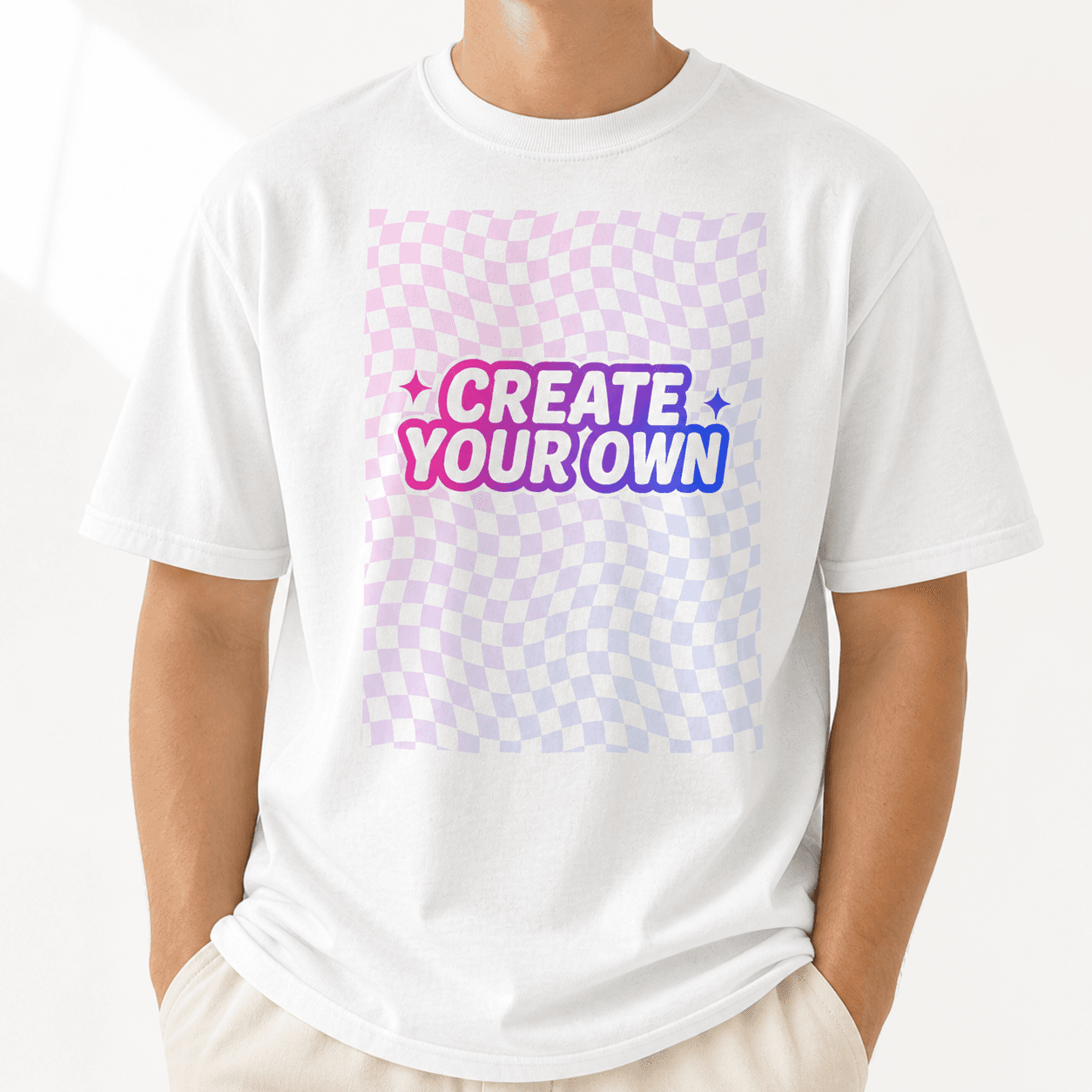 Heavy Cotton Tee on model